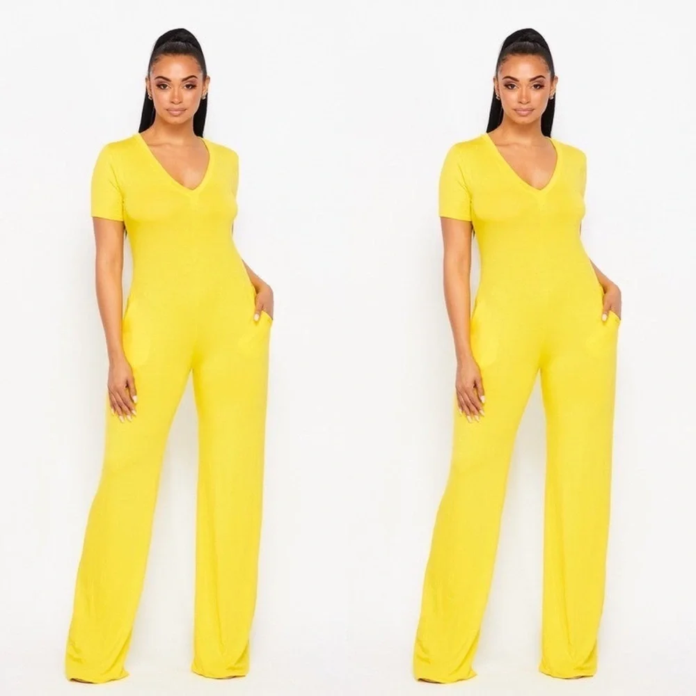 #81 Yellow Jumpsuit - Picture 1 of 4